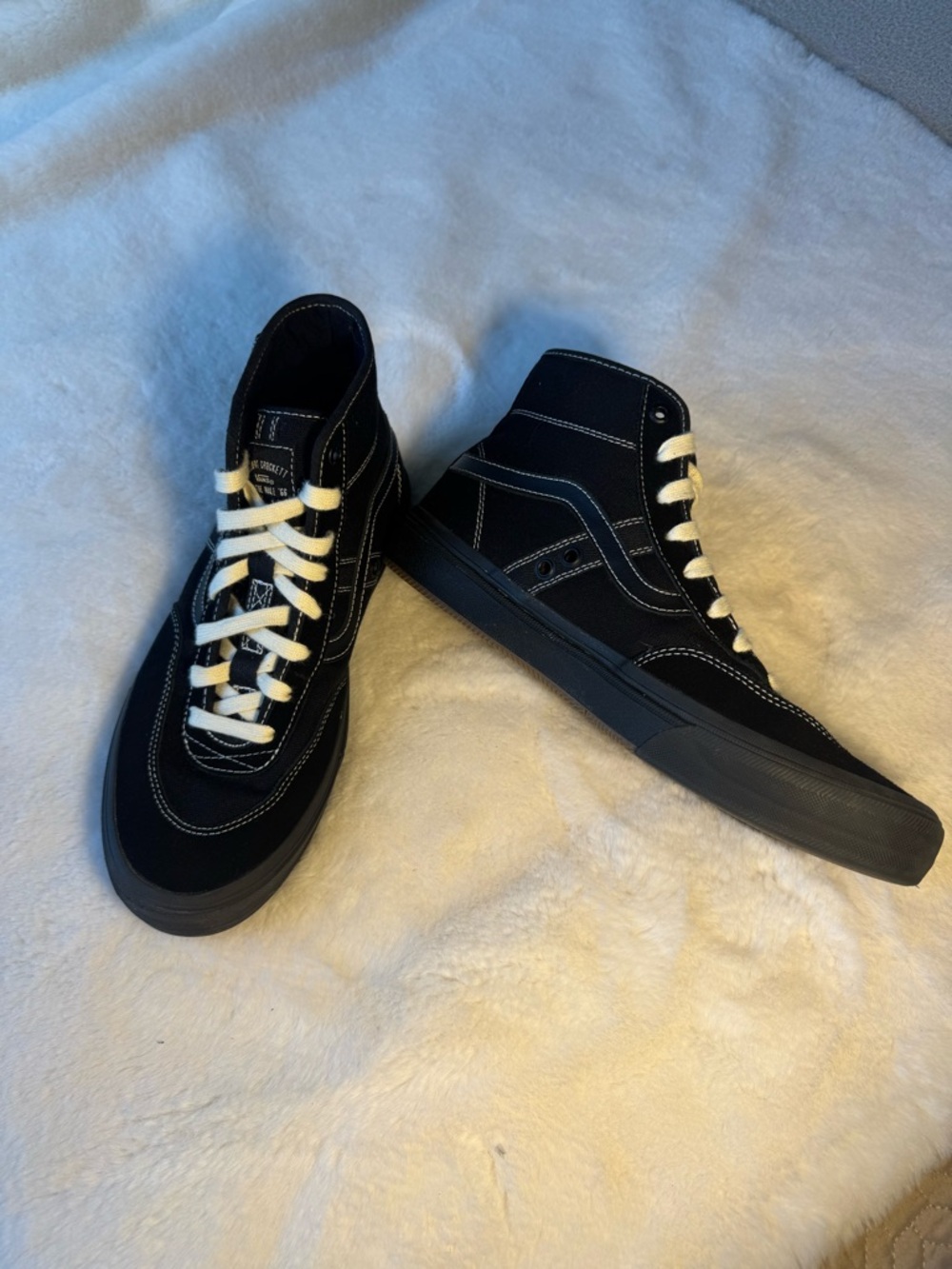 Vans Gilbert Crockett Black High-Top Skate Sneakers Size 9.5 - Picture 2 of 10